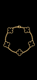 Van Cleef & Arpels Vintage Alhambra Onyx Bracelet