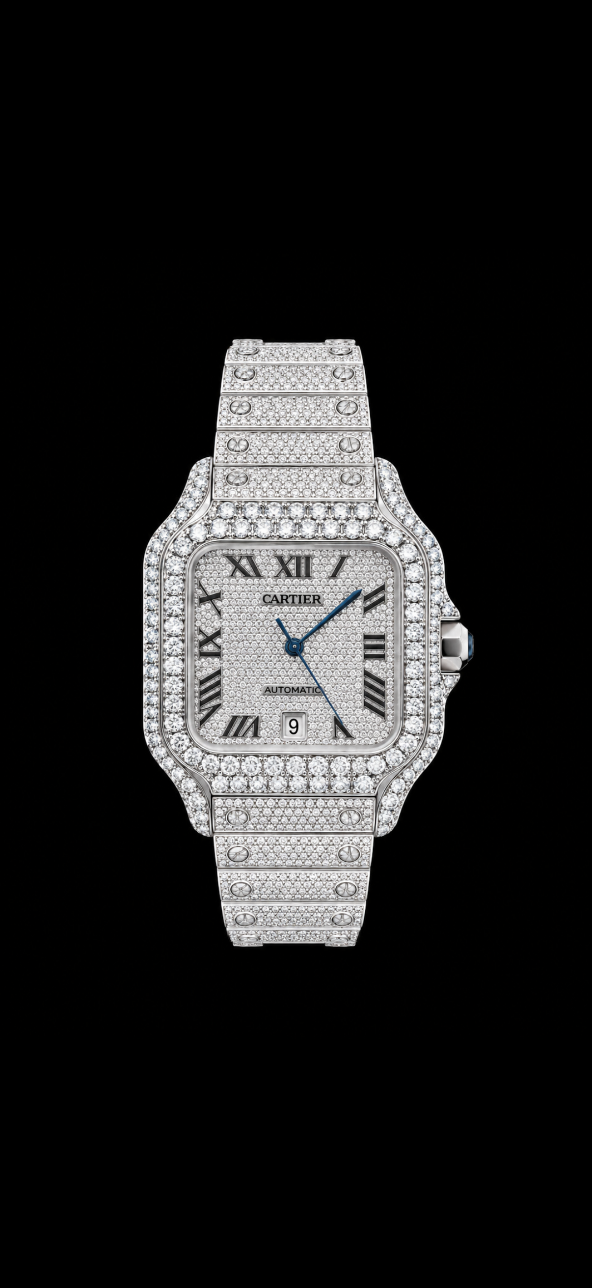 Iced Out Cartier Santos