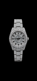 Iced Out Rolex Sky-Dweller