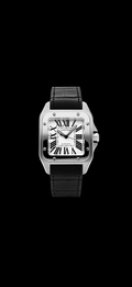 Cartier Santos Black Band