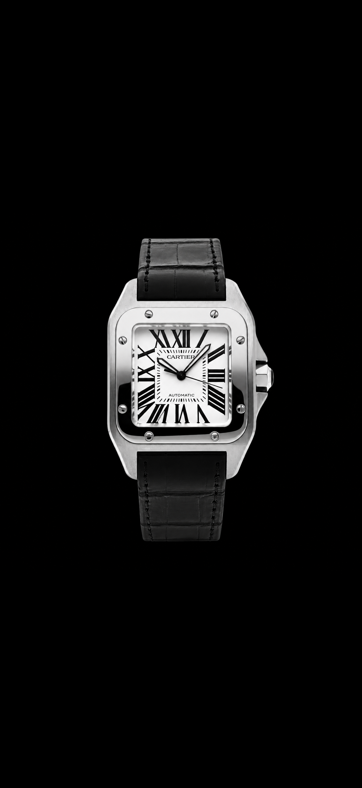 Cartier Santos Black Band